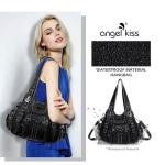 Angel Kiss Soft PU Leather Hobo Handbags for Women Large Fashion Purses and Handbags