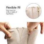 DREAM PAIRS Women's Knee-High Boots, Comfortable Chunky Block Heel Pointed Toe Pull On Side Zipper Suede Slouch Riding Boots,Size 7,Beige,SDKB2308W