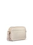 Michael Kors Maeve Large Pocket Crossbody Bag, Gold-Tone Hardware/Vanilla/Soft Pink, One Size