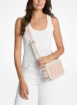 Michael Kors Maeve Large Pocket Crossbody Bag, Gold-Tone Hardware/Vanilla/Soft Pink, One Size