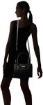 Nautica Women's Sandy Jr. Top Handel Satchel With Removable Crossbody Strap, Black (Embossed Logo), One Size