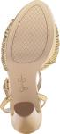 Jessica Simpson Womens Immie Platform Sandal with Ankle Strap, Gold, 8