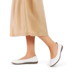 DREAM PAIRS Women’s Comfortable Ballet Dressy Work Flats, Round Toe Slip on Office Shoes,Size 9,White,SDFA2312W