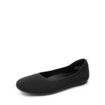 DREAM PAIRS Ballet Flats Shoes for Women, Foldable Knit Women's Flats with Arch Support, Comfortable Shoes for Women Dressy Casual Work Office,Size 7.5,Black,SDFA2423W