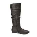 DREAM PAIRS Women's Knee High Pull On Fall Weather Winter Boots,Size 7,Black/Pu,BLVD