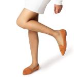 MUSSHOE Flat Shoes Women Comfortable Pointed Toe Slip on Women's Flats with Knot, Tan Sude 9