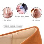 MUSSHOE Flat Shoes Women Comfortable Pointed Toe Slip on Women's Flats with Knot, Tan Sude 9