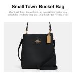 COACH Small Town Bucket, Black Oxblood