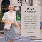 Baggallini womens Pocket Crossbody With Rfid Cross Body Handbag, Portobello, One Size US