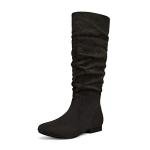 DREAM PAIRS Women's Knee High Pull On Fall Weather Winter Boots,Size 9.5,Black,BLVD