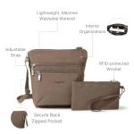 Baggallini womens Pocket Crossbody With Rfid Cross Body Handbag, Portobello, One Size US