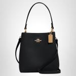 COACH Small Town Bucket, Black Oxblood