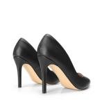 DREAM PAIRS Women's Closed Toe High Heels Dress Pointed Toe Wedding Pump Shoes,Size 6,Black/Pu
