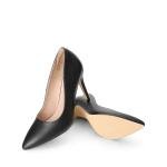 DREAM PAIRS Women's Closed Toe High Heels Dress Pointed Toe Wedding Pump Shoes,Size 6,Black/Pu
