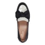 Bandolino Women's Lindio Loafer, Black/Cream Patent 004, 8