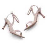 Shoe Land Women’s High Heel Sandals | Strappy Slingback Heels with Square Open Toe | Ankle Strap Dressy Stilettos for Wedding, Party & Evening Events 2025, 2401Nude, Size 7.0, SL-Ambrosia