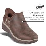 Skechers Women's Easy Going-Modern Hour-Hands Free Slip-Ins Ankle Boot, Chocolate, 9