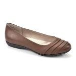 CLIFFS BY WHITE MOUNTAIN Women's Shoes Clara Ballet Flat, Cognac/Burnished/Smooth, 7 W