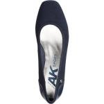 AK Anne Klein Sport Women's Wisher Fabric Wedge Pump, Navy, 7.5 M US