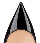 COLETER Women's Sexy Pointed Toe High Heels,4.72 inch/12cm Patent Leather Pumps,Wedding Dress Shoes,Cute Evening Stilettos Patent Black 7.5 US