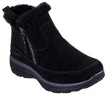 Skechers Women's EASY GOING - COOL ZIP Zip-Up Boot, Black, 7.5M