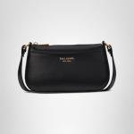 kate spade new york Bleecker Saffiano Leather Small Crossbody Bag, Black