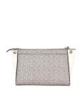 Calvin Klein Reyna Crossbody, Almond/Taupe/White Logo