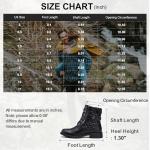 Vepose Women's Black Ankle Boots, Lace up Casual Combat Booties, Size 8 US - 927 Knitting Wool (CJY927 black 08)