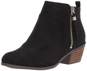 Dr. Scholl's Shoes womens Brianna Ankle Boot, Black Microfiber, 10 US