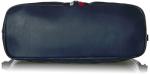 Tommy Hilfiger Women's Satchel Jaden Handbag, Navy Polyvinyl Chloride