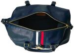 Tommy Hilfiger Women's Satchel Jaden Handbag, Navy Polyvinyl Chloride