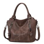 CLUCI Purses for Women Vegan Leather Hobo bag Large Handbag Shoulder Bag with Adjustable Strap Dark Coffee