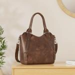 CLUCI Purses for Women Vegan Leather Hobo bag Large Handbag Shoulder Bag with Adjustable Strap Dark Coffee
