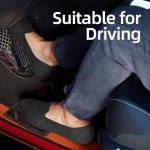 poemlady Women’s Ballet Flat Shoes Dress Knit Round Toe Slip On Ballerina Walking Flats for Woman Low Wedge Casual Comfort Soft A/Black