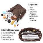 CLUCI Purses for Women Vegan Leather Hobo bag Large Handbag Shoulder Bag with Adjustable Strap Dark Coffee