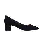 DREAM PAIRS Women’s Chunky Low Block Heels Closed Toe Dress Pumps Shoes,Size 9,Black/Nubuck/Pu,DPU212