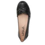 LifeStride Women's Incredible Ballet Flat Black Synthetic 7 M