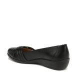 LifeStride Women's Incredible Ballet Flat Black Synthetic 7 M