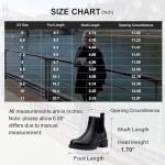 Vepose Women's 9607 Chelsea Ankle Boots Pull-On Booties, Black, Size 8M US (CJY9607 Black 08)