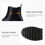 Vepose Women's 9607 Chelsea Ankle Boots Pull-On Booties, Black, Size 8M US (CJY9607 Black 08)