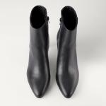 Amazon Essentials Women's Stiletto Dress Boots, Black Faux Leather, 12