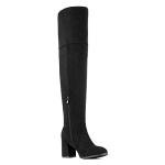 DREAM PAIRS Women's Thigh High Block Heel Over The Knee Boots,Size 9,Black,STRETCH_HIGH