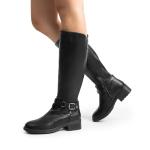 DREAM PAIRS Women's Knee High Boots, Buckle Riding Boots,Size 10,Black,UNCLE