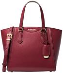 Michael Kors Women's Taryn Small Convertible Crossbody Bag, Gold-Tone Hardware/Deep Red