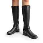 DREAM PAIRS Women's Knee High Boots, Buckle Riding Boots,Size 10,Black,UNCLE