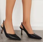 Rilista Women's Kitten Heels Pumps Pointed Closed Toe Wedding Party Dress Slingback Pump Shoes