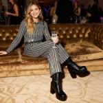 DREAM PAIRS Women's Platform Gogo Ankle Boots High Chunky Block Heel Square Toe Booties Shoes,Size 9,Black,SDAB2310W