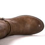 GLOBALWIN Women's Knee High Boots Camel Chunky Low Heel Fashion Riding Tall Boots For Women With Side Zipper Size 8.5M