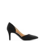 DREAM PAIRS Women's Dress High Heels Pumps Closed Pointed Toe Stiletto D'Orsay Shoes for Wedding Party,Size 8,Black-Suede,SDPU2416W