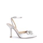 DREAM PAIRS Women's High Heels Destiny Closed Toe Strappy Heels Sexy Rhinestone Ankle Strap Pumps Wedding Bridal Party Dress Shoes Destiny,Size 7.5,White,SDPU2208W